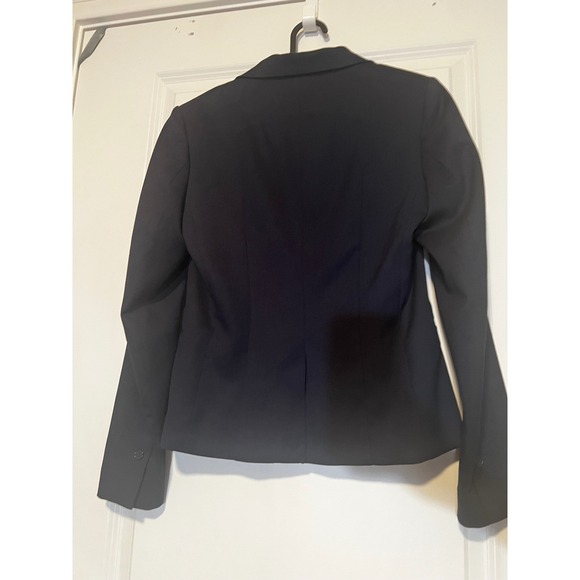 H&M Blazer Womens Size 6 Navy Blue Classic Single Button Professional Jacket - Picture 3 of 8